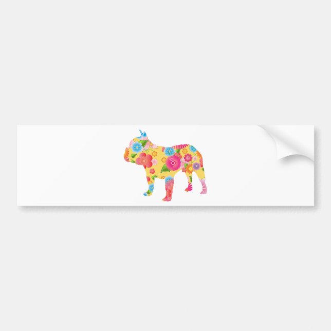French Bulldog Bumper Sticker (Front)