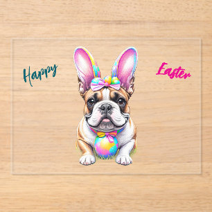 French Bulldog Bunny Easter Bulldogge Acrylic Invitations