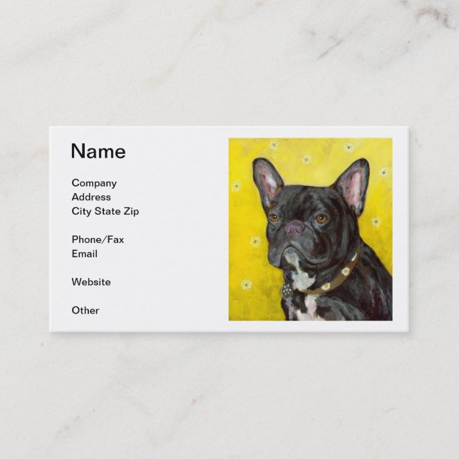 French Bulldog Business Cards (Front)