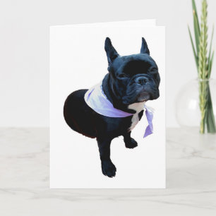 French bulldog card