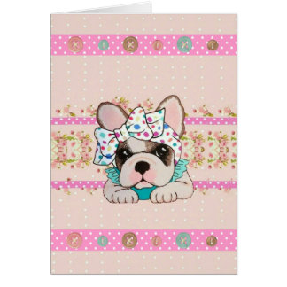 French Bulldog Card (Blank)