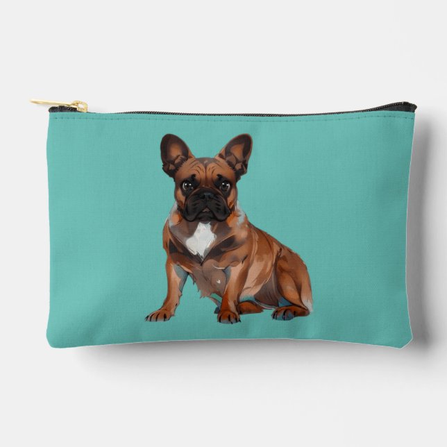 French Bulldog Cartoon French Bulldog Accessory Pouch (Front)