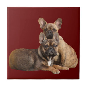 French bulldog ceramic tile