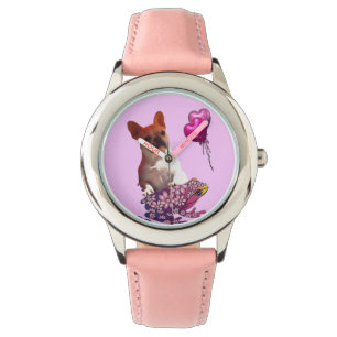 French Bulldog Children's Clock Watch