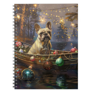 French Bulldog Christmas Festive Voyage  Notebook