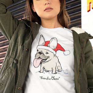 French Bulldog Christmas Frenchie Dog Santa Clause T-Shirt