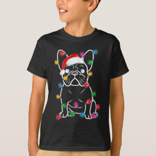 French Bulldog Christmas Lights Tree Decoration Xm T-Shirt