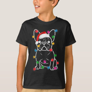 French Bulldog Christmas Lights Tree Decoration Xm T-Shirt
