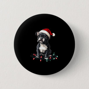 French Bulldog Christmas Lights Xmas Dogs Gifts Me 2 Inch Round Button