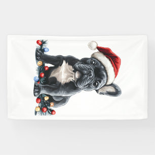 French Bulldog Christmas Lights Xmas Dogs Gifts Me Banner