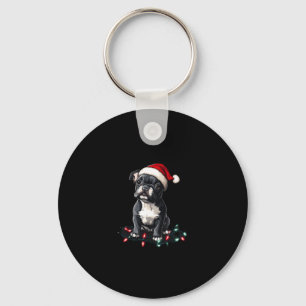 French Bulldog Christmas Lights Xmas Dogs Gifts Me Keychain