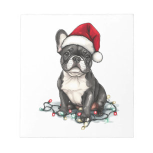 French Bulldog Christmas Lights Xmas Dogs Gifts Me Notepad