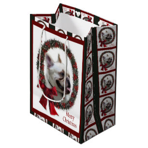 French Bulldog Christmas Medium Gift Bag
