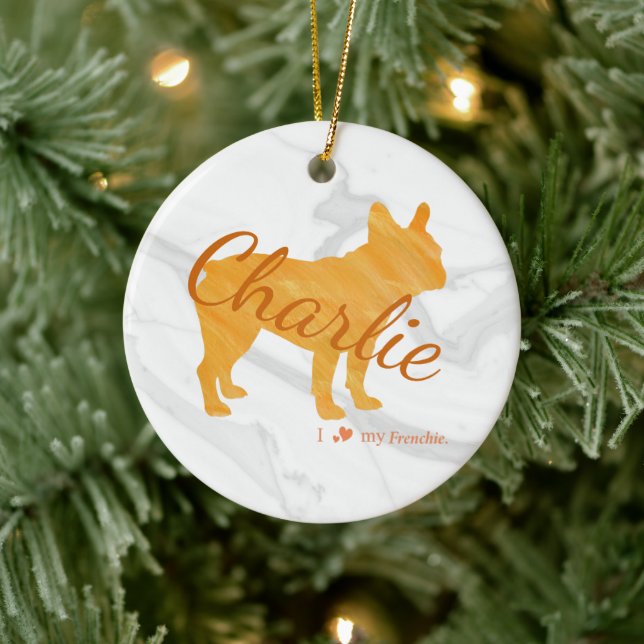 French Bulldog Christmas Ornament – Custom Gift (Tree)