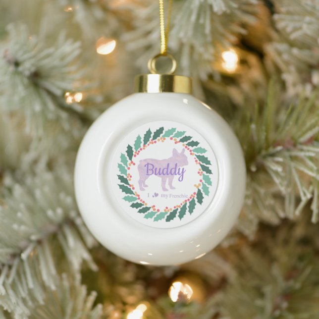 French Bulldog Christmas Ornament – Custom Gift (Tree)