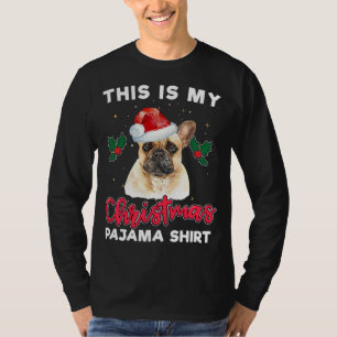 French Bulldog Christmas Pajama Santa Dog Lover Gi T-Shirt