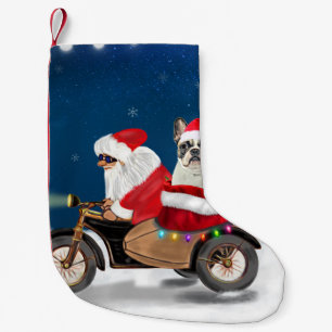 French Bulldog Christmas Santa Claus   Small Christmas Stocking