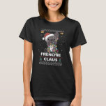 French Bulldog Christmas Santa Clauses Pun Frenchi T-Shirt<br><div class="desc">French Bulldog Christmas Santa Clauses Pun Frenchie Claus</div>