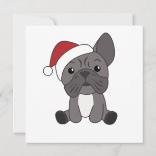 French Bulldog Christmas Snow Winter Animals Invitation