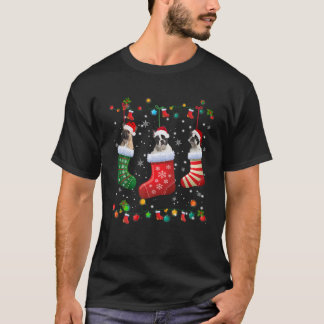 French Bulldog Christmas Socks Funny Pajama Xmas D T-Shirt