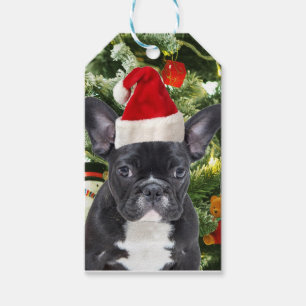 French Bulldog Christmas Tree Ornaments Snowman Gift Tags