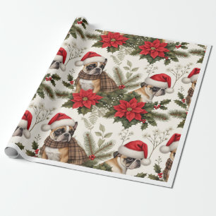 French Bulldog Christmas Wrapping Paper   Pet Gift