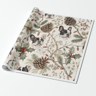 French Bulldog Christmas Wrapping Paper   Pet Gift
