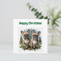 French Bulldog Christmas Wreath Bulldog