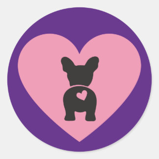 French Bulldog Classic Round Sticker