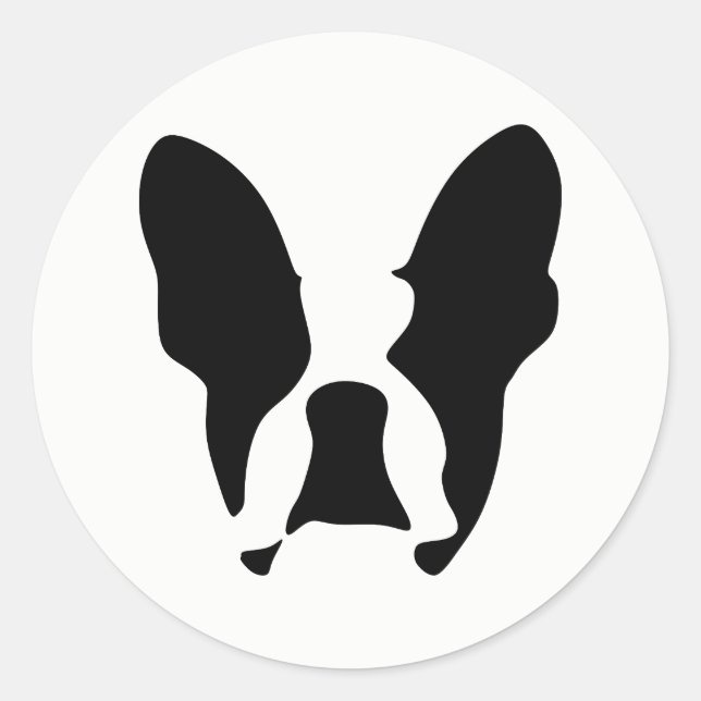 French bulldog classic round sticker (Front)
