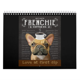 French Bulldog Coffee Calendar