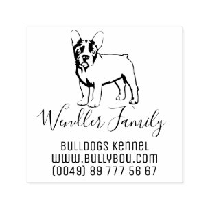 French Bulldog cool stamp