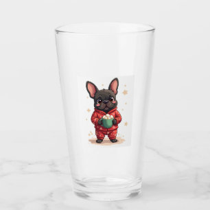 French Bulldog Cozy Cocoa Glass