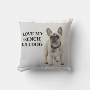 french-bulldog-cream love w pic throw pillow