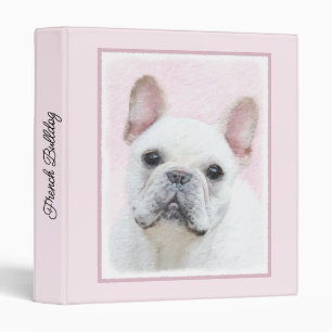 French Bulldog (Cream/White) Painting - Dog Art Binder