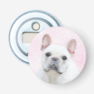 French Bulldog (Cream/White) Painting - Dog Art Bottle Opener
