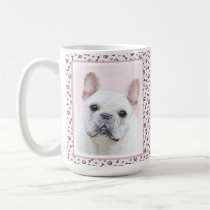 French Bulldog (Cream/White) Painting - Dog Art Coffee Mug