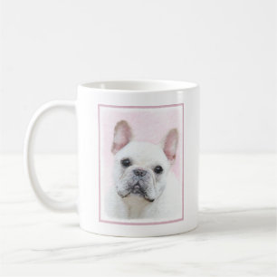 French Bulldog (Cream/White) Painting - Dog Art Coffee Mug