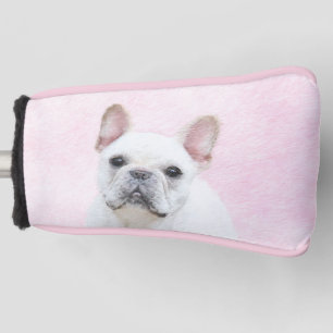 French Bulldog (Cream/White) Painting - Dog Art Golf Head Cover