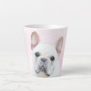 French Bulldog (Cream/White) Painting - Dog Art Latte Mug
