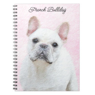French Bulldog (Cream/White) Painting - Dog Art Notebook