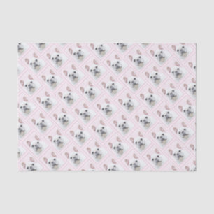 French Bulldog (Cream/White) Painting - Dog Art Tissue Paper