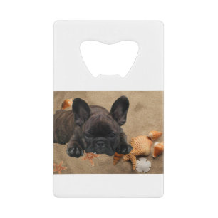 French bulldog credit card bottle opener