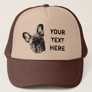French Bulldog Custom Font Trucker Hat