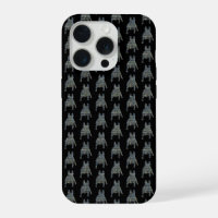 French Bulldog Cute Dog Silhouette Grid Black