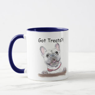 French Bulldog Cute Happy Drawing   Got Treats Mug