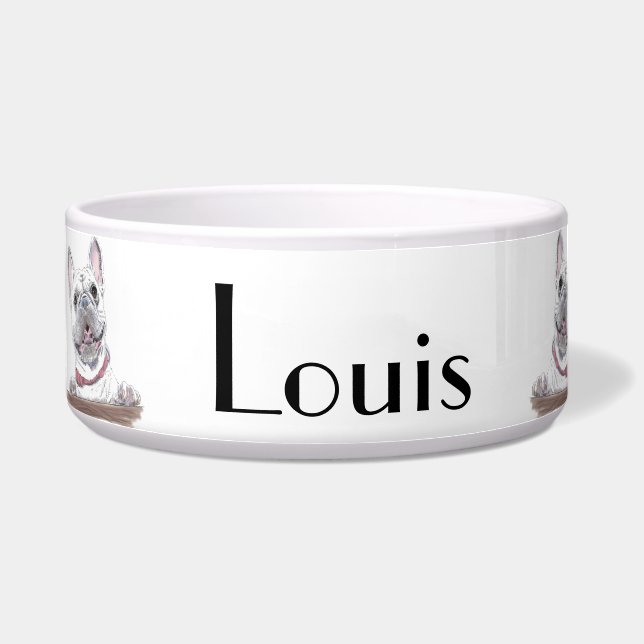 French Bulldog Cute Happy Drawing Personalized (Left)