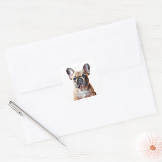 French Bulldog Cute Puppy Dog Pet Frenchie Square Sticker