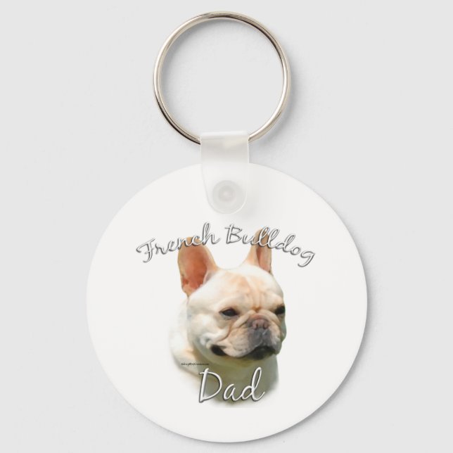French Bulldog Dad 2 Keychain (Front)