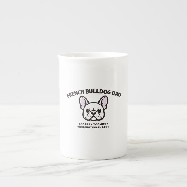 French Bulldog Dad  Bone China Mug (Front)